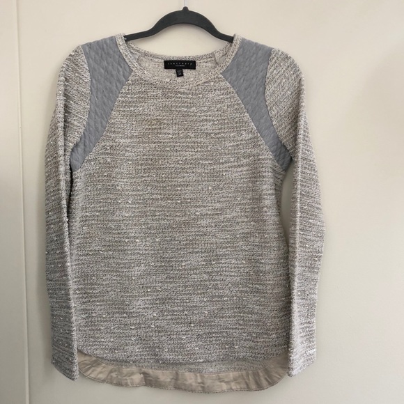 Sanctuary Tops - Sanctuary// Tweed Paneled Sweater Top